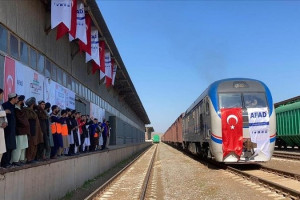 دومین «قطار نیکوکاری» ترکیه وارد هرات شد  