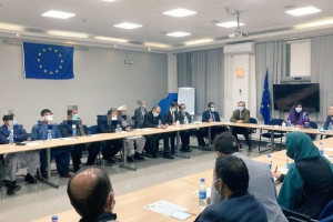 دیدار مقام‌های اتحادیه اروپا و بانک جهانی با بازرگانان افغانستان