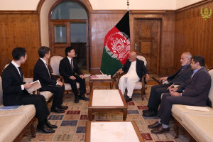 رییس جمهور غنی با سفیر جاپان در کابل دیدار نمود