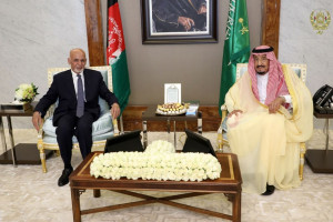 غنی و پادشاه عربستان بر همکاری های دو جانبه تاکید کردند