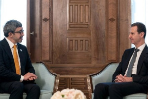  وزیر خارجه امارات با بشار اسد دیدار کرد