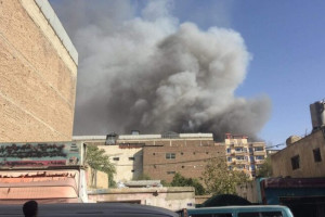 وقوع آتش‌سوزی در کوته سنگی شهر کابل