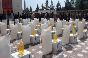 کابل؛ برای ۵۰۰ خانواده نیازمند مواد خوراکی توزیع شد