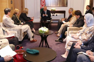 رییس‌جمهور غنی با مقامات عالی رتبه بریتانیا دیدار کرد