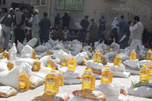توزیع مواد خوراکی به ۵۰۰ خانواده بی‌بضاعت در کابل
