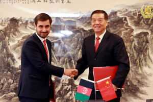 موافقتنامۀ همکاری های گمرکی میان چین و افغانستان به امضاء رسید