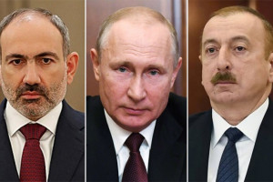 پوتین در پی تامین آتش‌بس میان ارمنستان و آذربایجان
