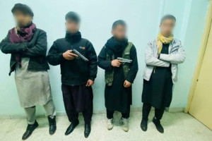 بازداشت یک گروه ۴ نفری دزدان مسلح در کابل