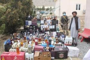 کشف انبار مشروبات الکلی در کابل