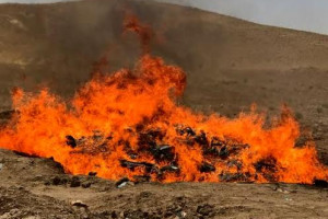 بیش از 15هزار لیتر تیزاب در هرات حریق شد