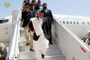 رئیس جمهورغنی برای سفر رسمی یک روزه، عازم ترکمنستان شد