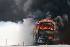 تصادف بس مسافربری در بلغارستان جان 45 تن را گرفت