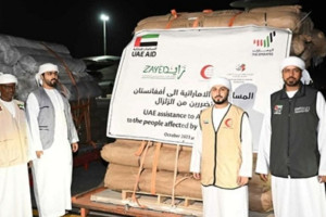 ادامه کمک‌های امارات متحده عربی به زلزله‌زدگان هرات