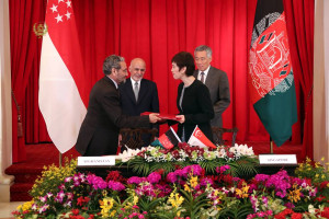 امضای تفاهم نامه همکاری های فنی میان افغانستان و سنگاپور 