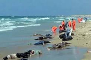 اجساد255 مهاجر در سواحل لیبی پیدا شده است 
