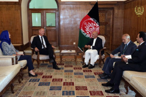 ملاقات رییس جمهور غنی با سفیر دنمارک برای افغانستان