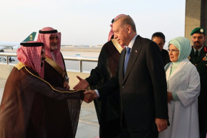 رییس جمهور ترکیه وارد عربستان شد