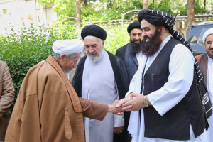 دیدار وزیر خارجه طالبان با متنفذین جامعه تشیع
