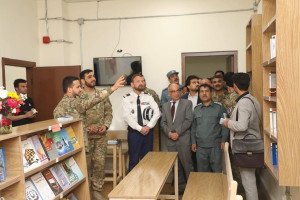 افتتاح یک کتاب‌خانه در وزارت امور داخله