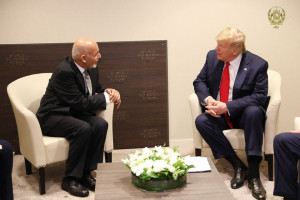 دیدار رؤسای جمهور افغانستان و امریکا در سویس