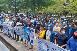 تظاهرات مهاجرین افغان در کمپهای اندونزی