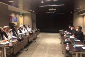 دیدار هیئت طالبان با سفیر چین در قطر