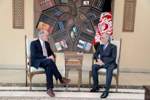 عبدالله و شارژدافیر سفارت امریکا در مورد صلح گفتگو کردند