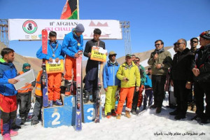 مسابقات بین المللی اسکی در بامیان برگزار شد 