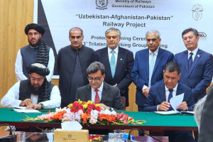 امضای تفاهمنامه پروژه‌ افغان تراس میان افغانستان پاکستان و ازبیکستان