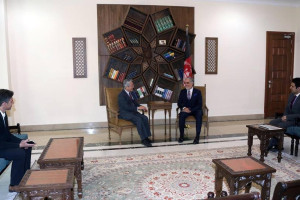 رئیس اجرائيه با فرستاده ویژه سازمان ملل متحد برای افغانستان دیدار کرد