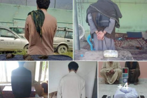 ۱۲ قاچاق‌بر مواد  مخدر از چهار ولایت بازداشت شدند