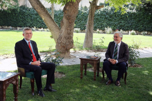 دیدار عبدالله با سفیر جدید آلمان در کابل