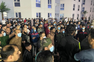 مهاجران افغان نسبت به بی‌توجهی امریکا تظاهرات کردند
