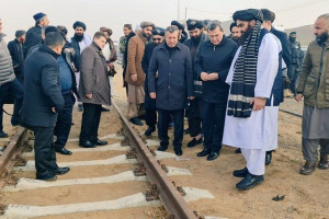 هیات ا.ا و ترکمنستان از خط آهن بندر تورغندی دیدار کردند