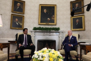 میزبانی بایدن از امیر قطر در کاخ سفید