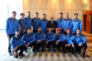 غنی با اعضای تیم ملی کرکت کشور دیدار کرد