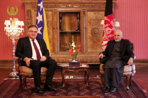 رئیس جمهور غنی با رئیس شورای ریاست جمهوری بوسنیا هرزگوینا دیدار کرد