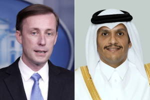 وزیر خارجه قطر با مشاور امنیت امریکا تلفنی گفتگو کرد
