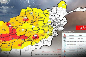 احتمال بارش برف و باران در ۲۸ ولایت کشور