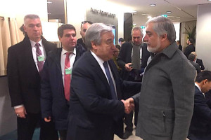 دیدار عبدالله با دبیران کل ناتو و سازمان ملل