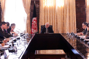 دیدار رئیس جمهورغنی با سفرای کشور های اتحادیه اروپا در افغانستان