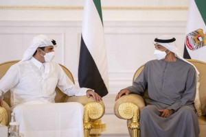 نخستین سفر امیر قطر پس از 5 سال به امارات متحده عربی