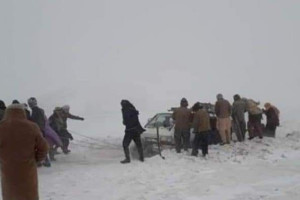 بزرگ‌راه غور - کابل در پی برفباری مسدود شد
