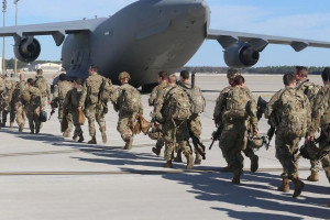 آغاز روند خروج سربازان امریکایی از خاک افغانستان