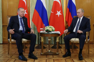 پوتین و اردوغان روی جنگ اوکراین گفتگو کردند