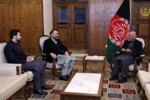 ملاقات رییس جمهور غنی با عطا محمد نور در کابل