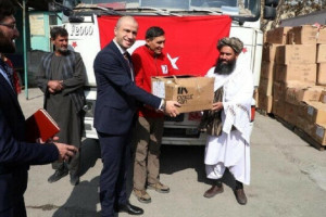 ۷۵۰ تن کمک‌ بشردوستانه ترکیه به کابل رسید