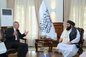 دیدار وزیر خارجه طالبان با سفیر اوزبیکستان