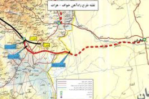 کار خط آهن هرات-خواف در خاک افغانستان آغاز شد