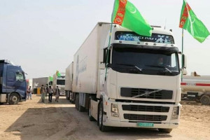 محموله کمکی ترکمنستان به هرات رسید